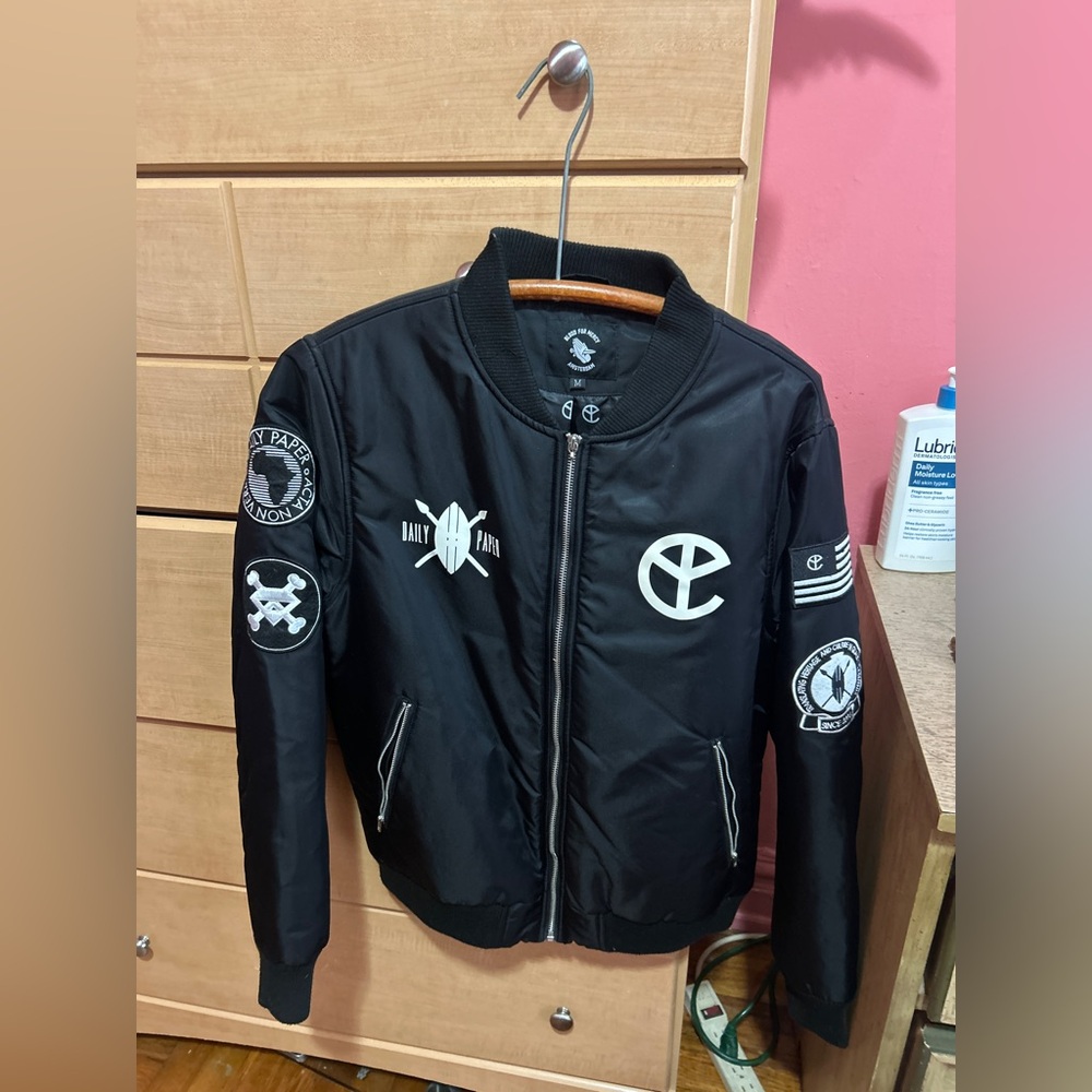 Yellow Claw Black Bomber-Jacket